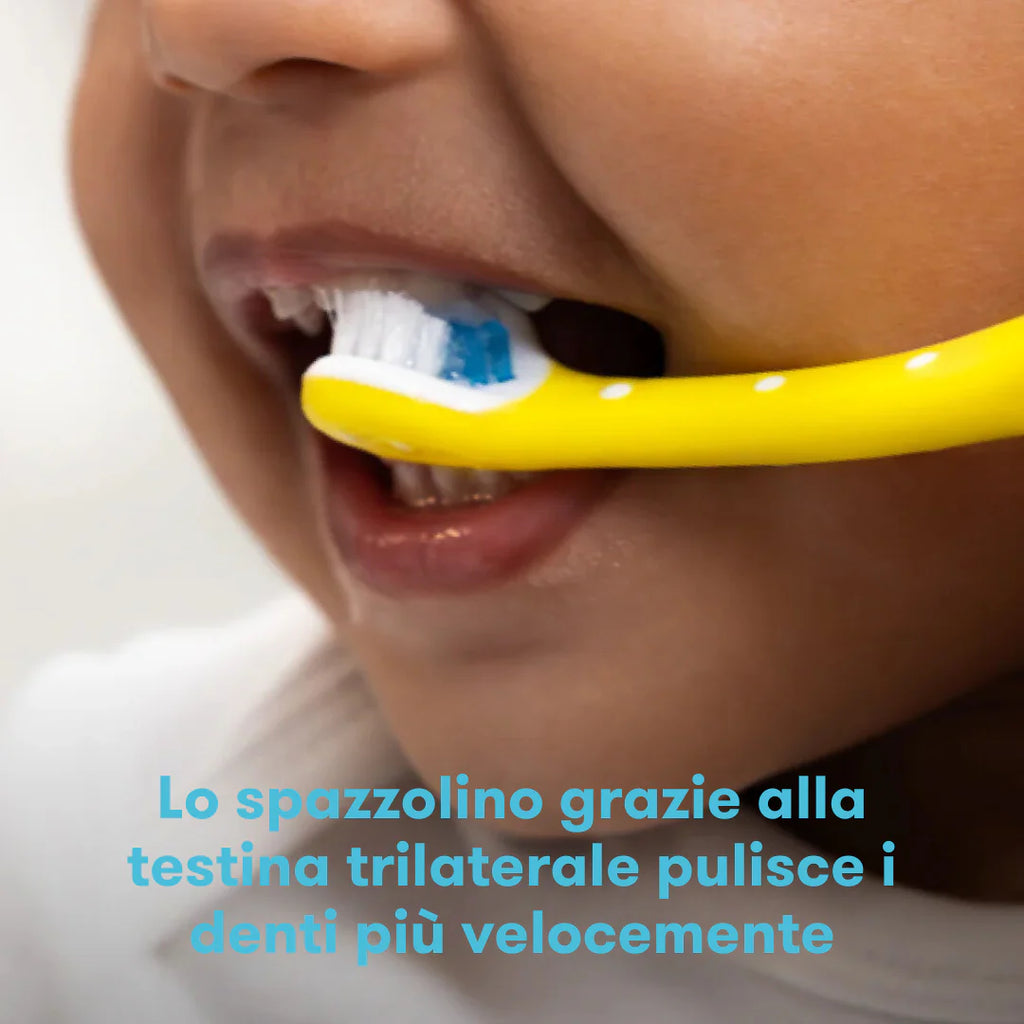 Spazzolino per bambini triangolare Toothhugger - Blu Frida Baby
