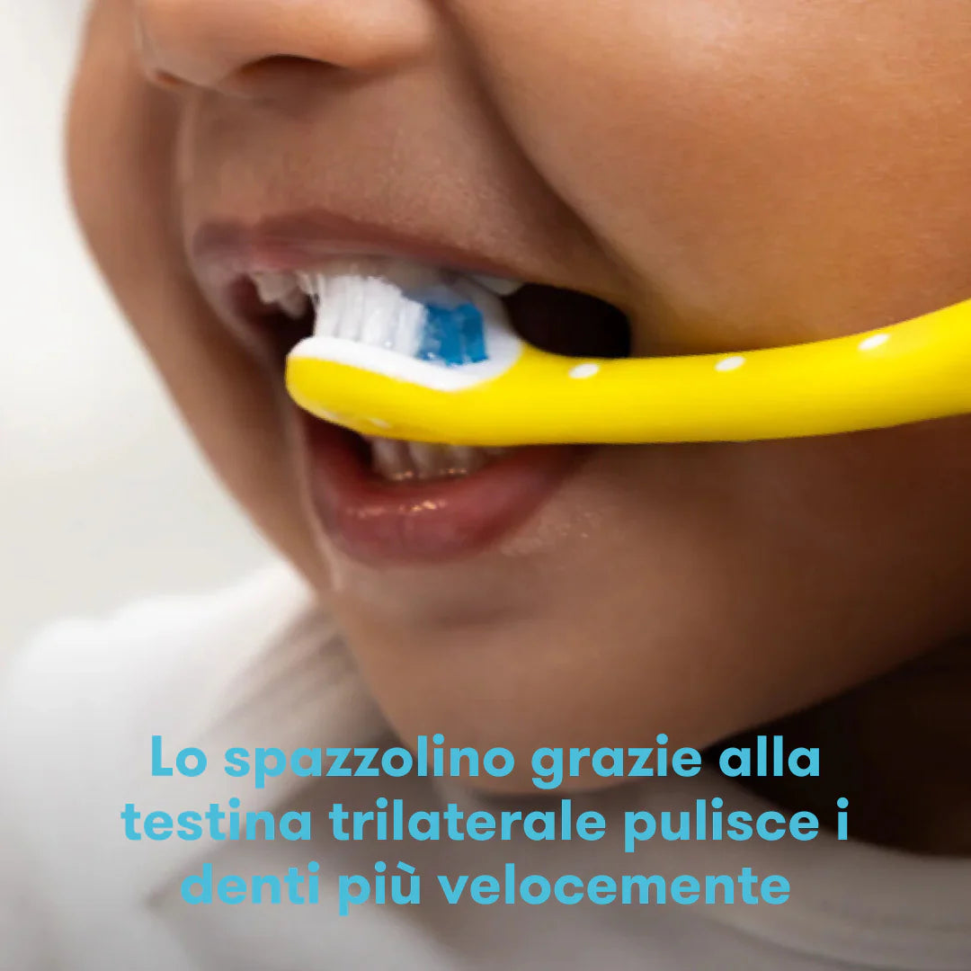 Spazzolino per bambini triangolare Toothhugger - Blu Frida Baby